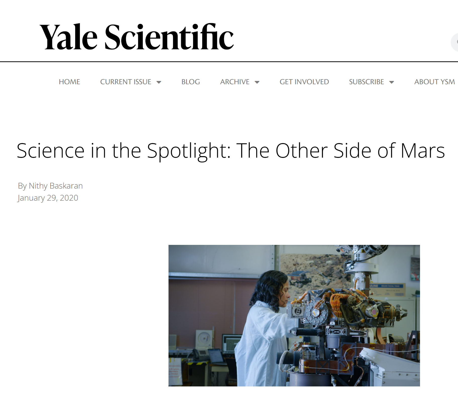 Film review in the Yale Scientific Magazine and screening at Glasgow CCA and the AAAS 2020 Film review in the Yale Scientific Magazine and screening at Glasgow CCA and the AAAS 2020